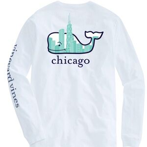Vineyard Vines Chicago Whale Longsleeved Tee